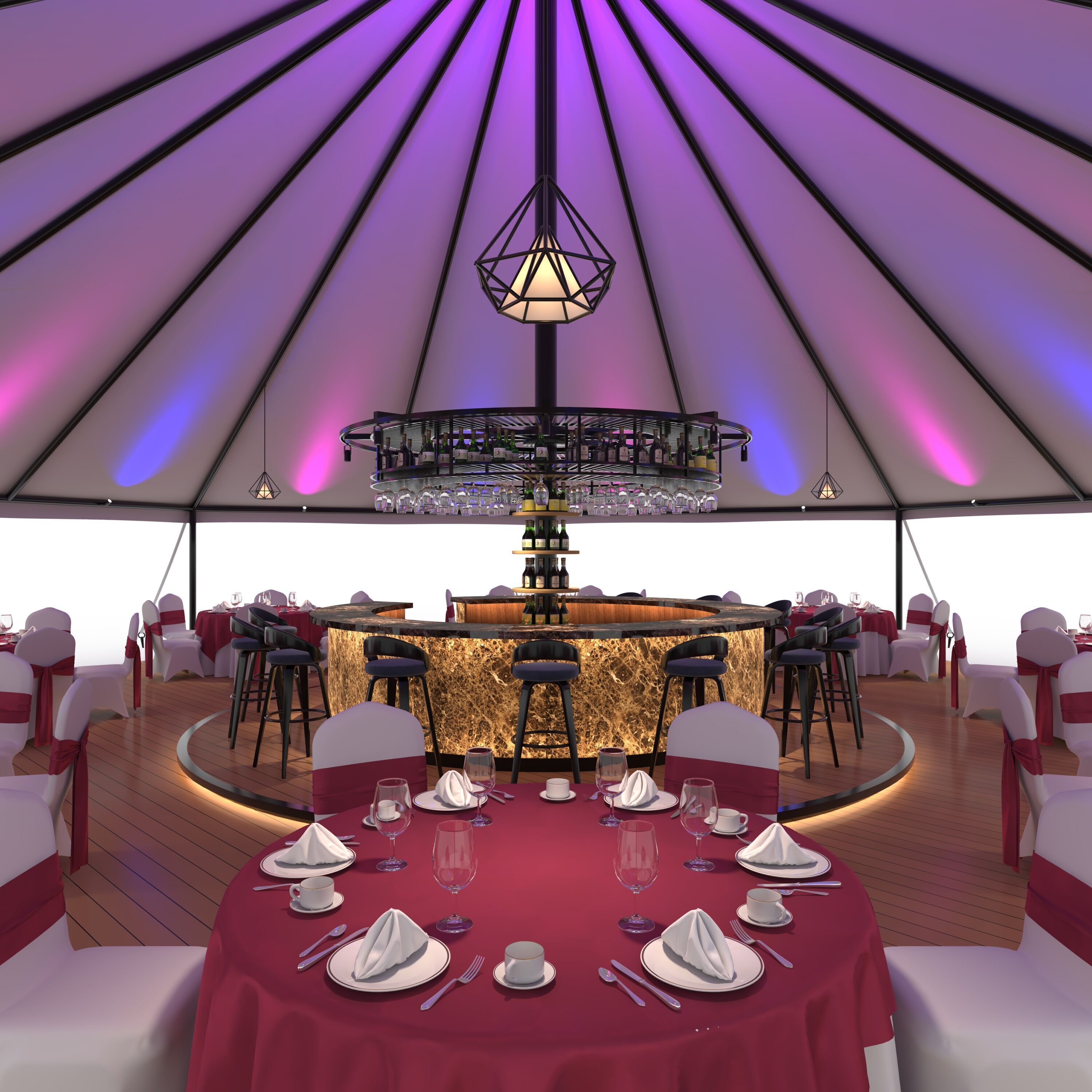 Party Tent 02 3D model_5