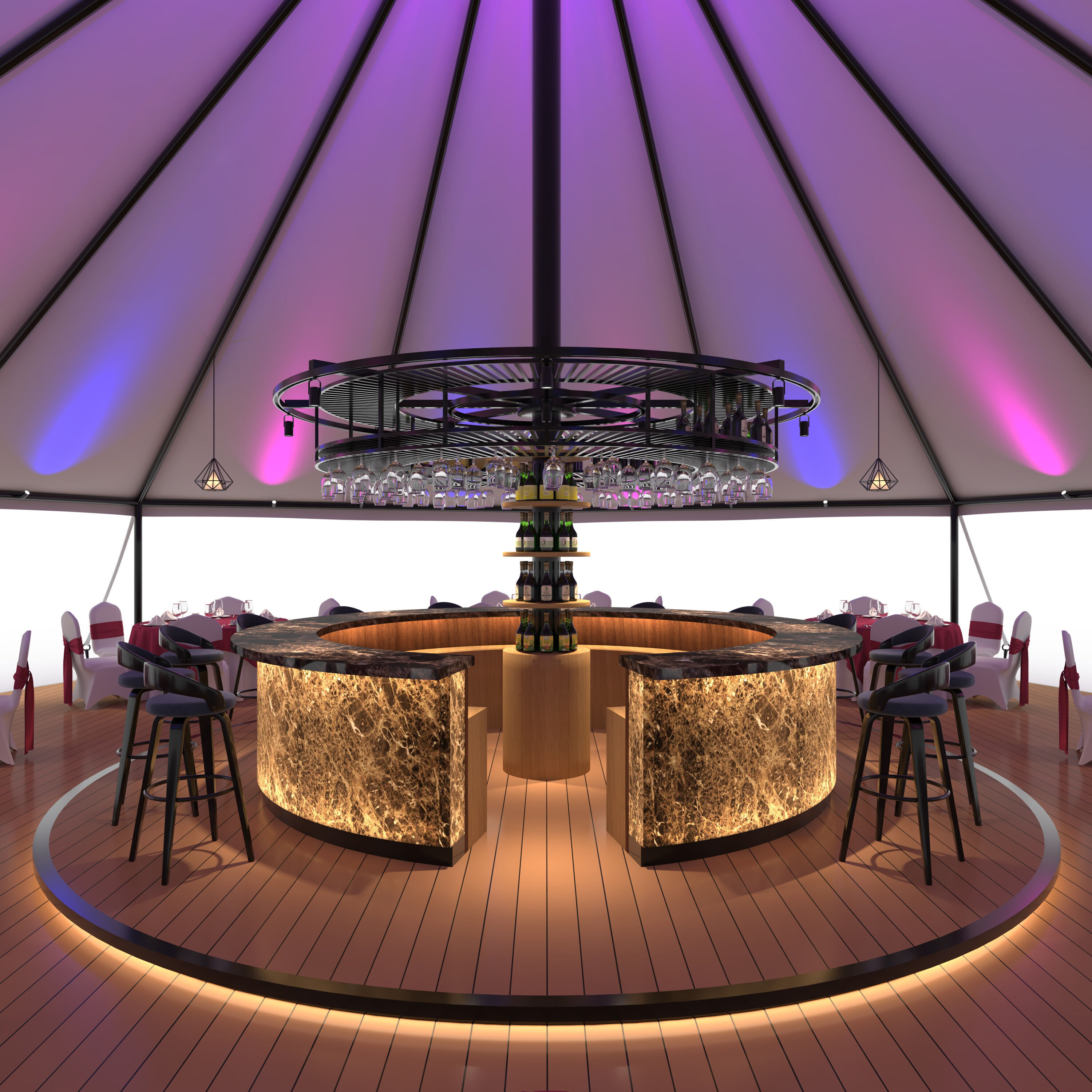 Party Tent 02 3D model_9