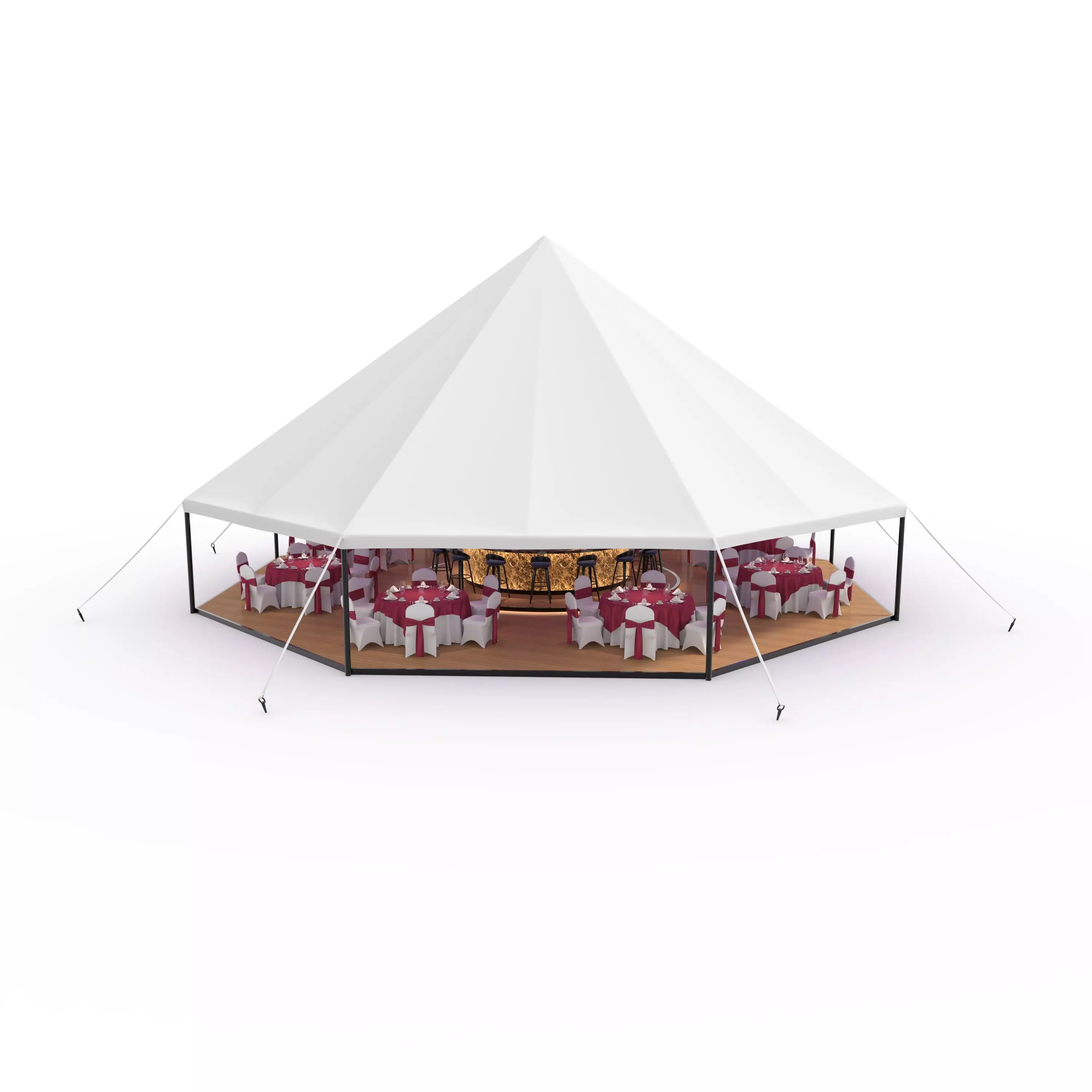 Party Tent 02 3D model_0