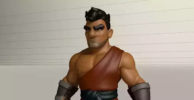 Stylized Game Ready Human Character Rigged named Kurasu