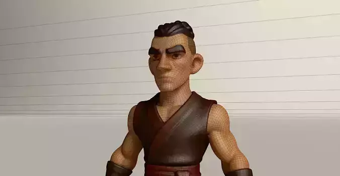 Stylized Game Ready Human Character Rigged named Lakama
