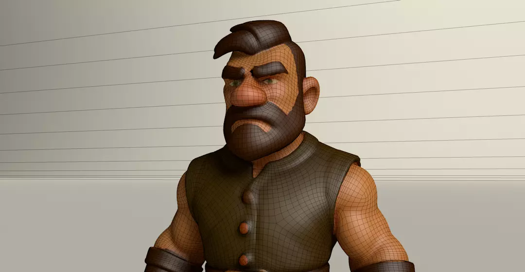 Stylized Game Ready Human Character Rigged named Linorex Low-poly 3D model_0