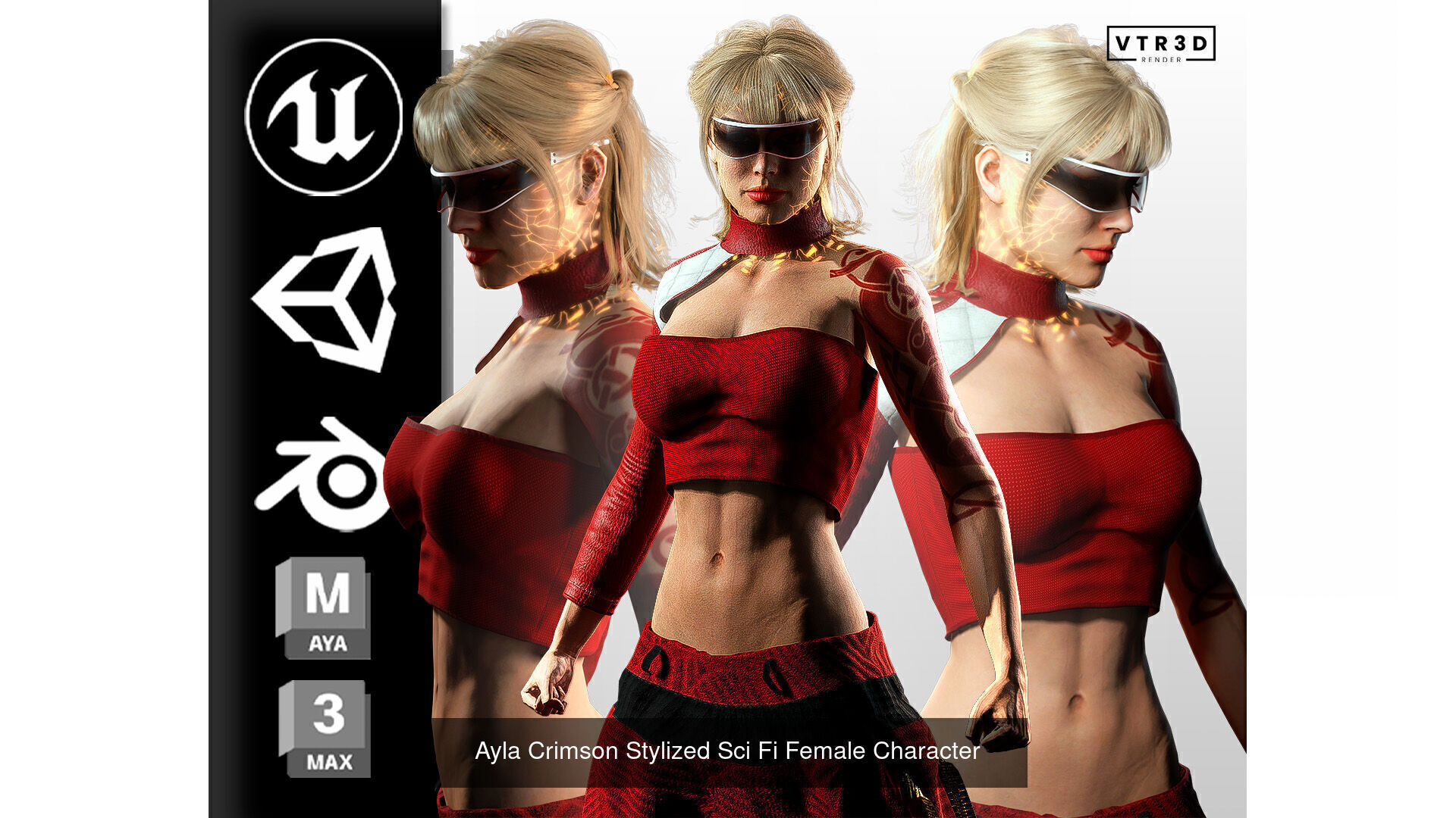 8 Female Character Bundle Realistic Game Ready Women 3D Model Collection_15