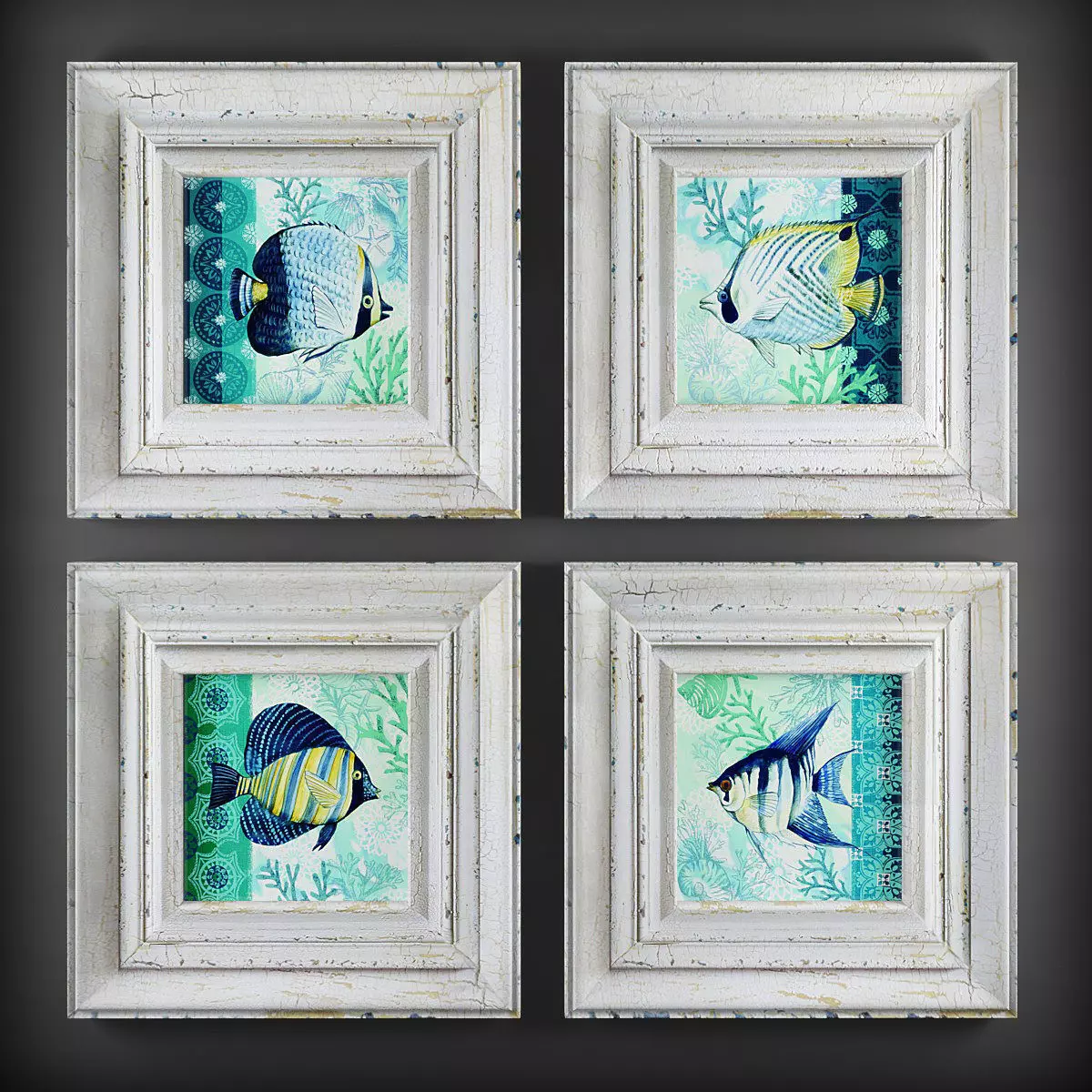 Picture Frames Low-poly 3D model_0