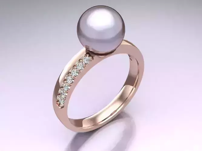 Pearl Ring - Womens Rings  - N723905
