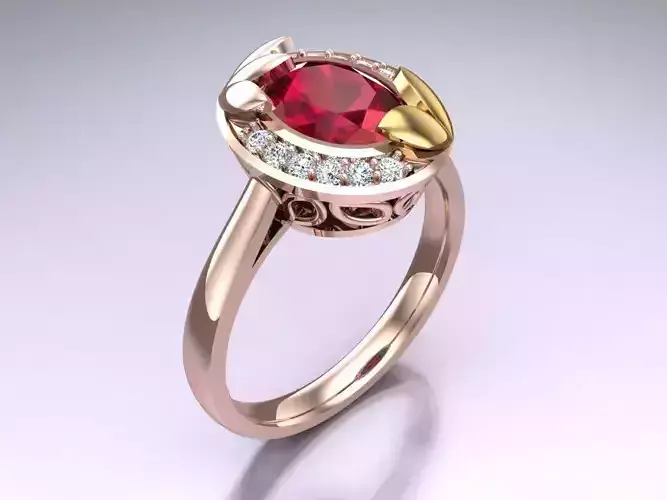 Oval stone ring - Womens  Rings - N723926