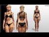 Realistic Tattooed Male Female Character Pack 3D Model Collection_1