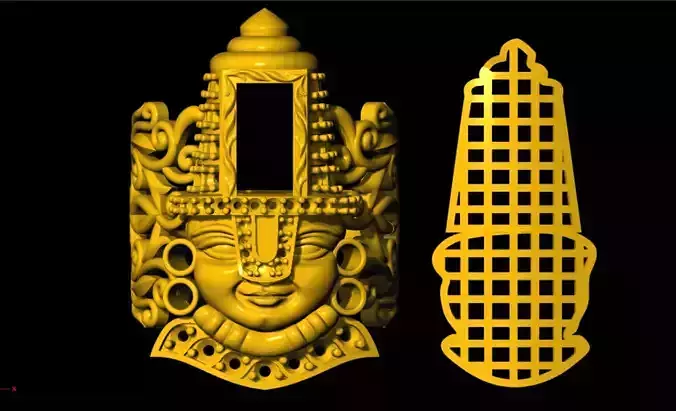 Tirupati Balaji 3D Ring