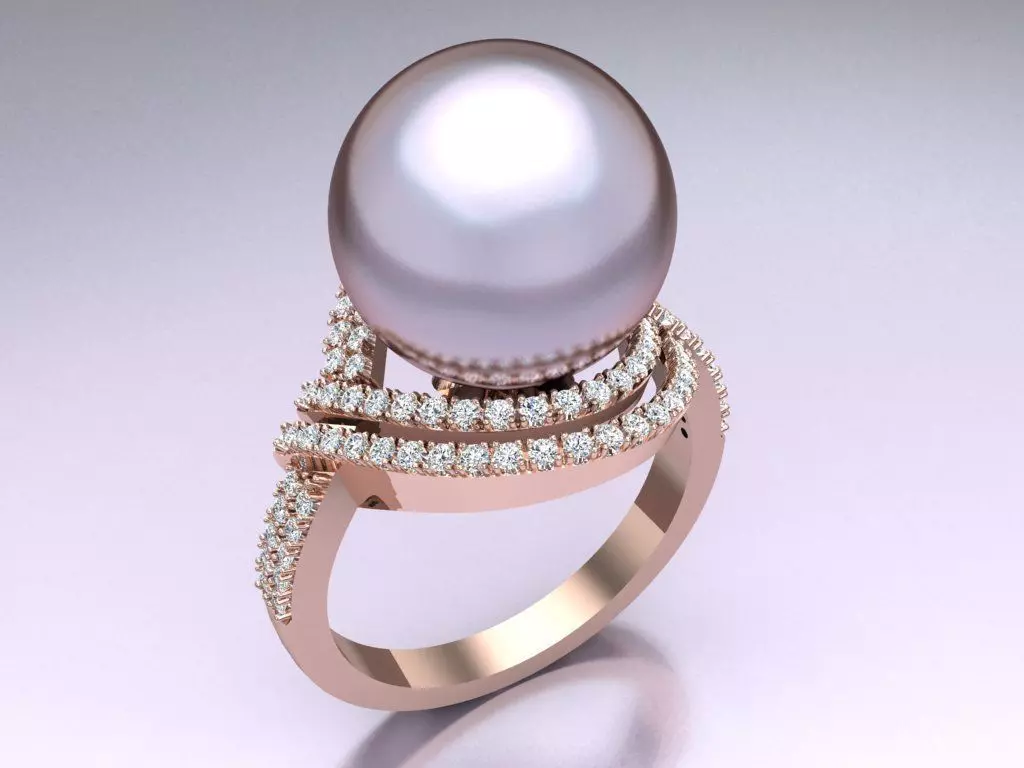 Pearl Ring - Womens Rings - N730049 3D print model