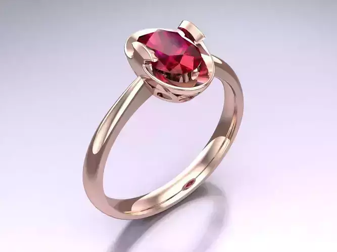 Oval stone ring - Womens  Rings - N725854