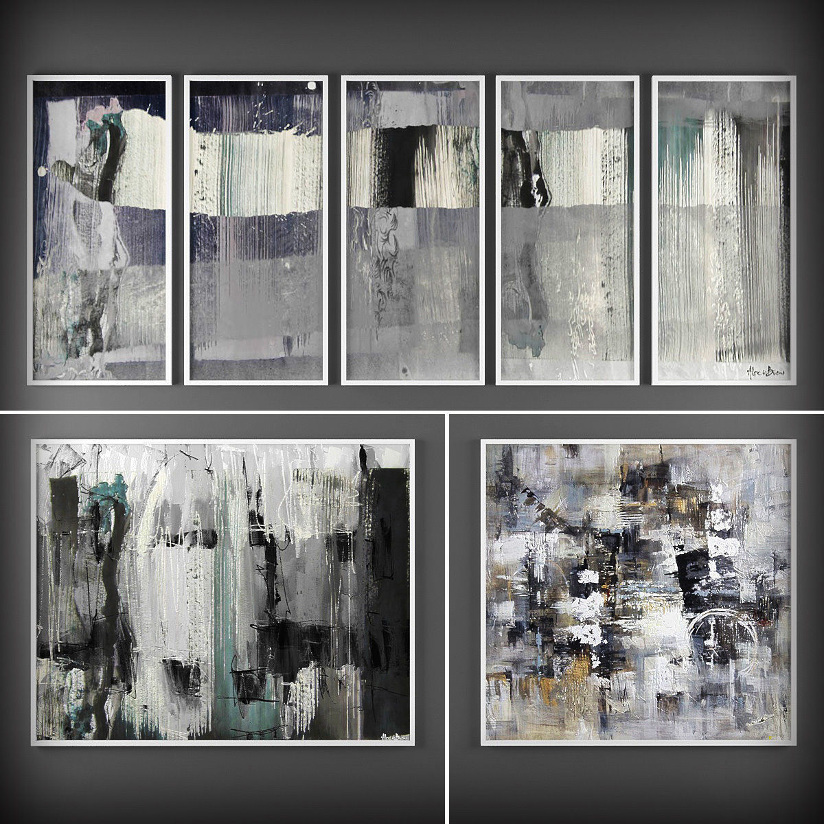 Picture Frames Low-poly 3D model_1