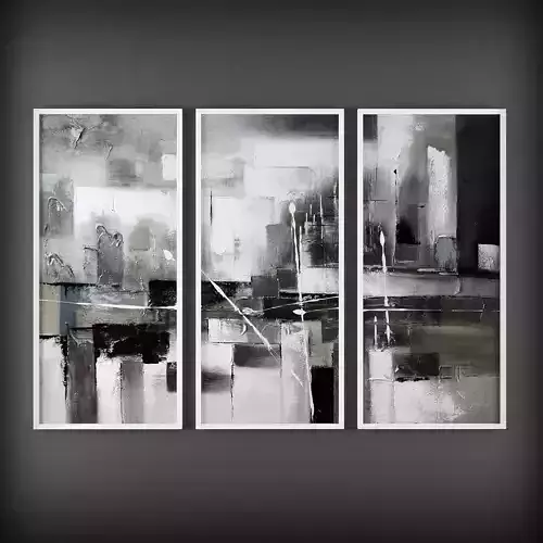 Picture Frames Low-poly 3D model