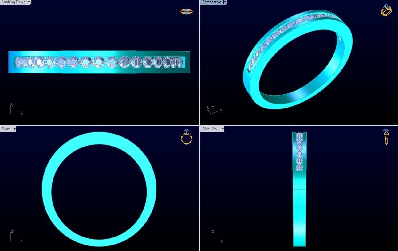 Diamond Ring - Womens Rings - N725223 3D print model_10