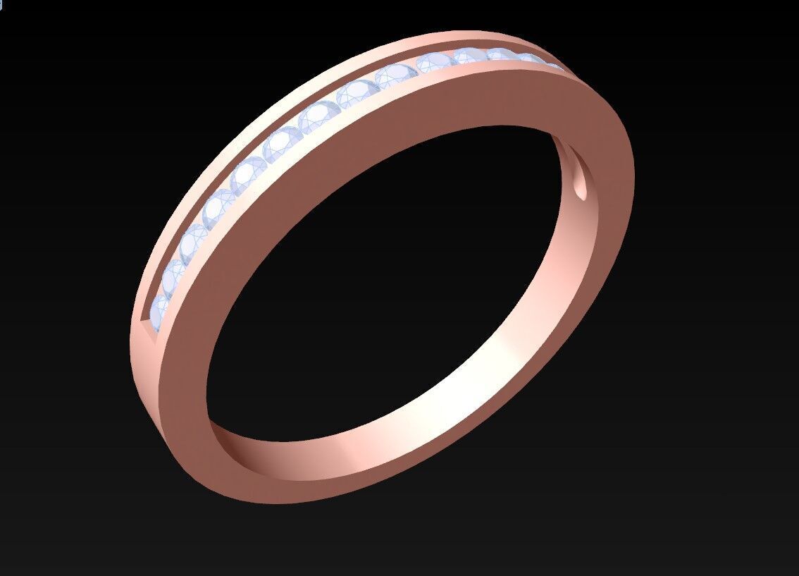 Diamond Ring - Womens Rings - N725223 3D print model_1