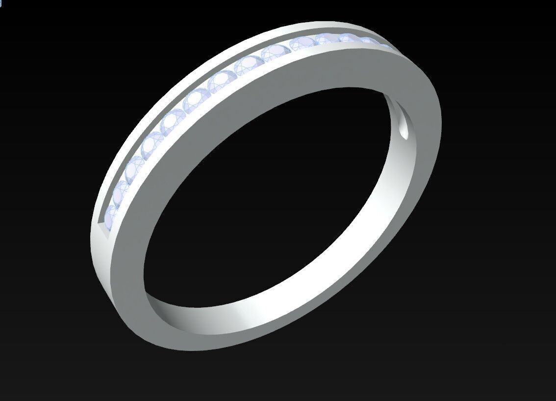 Diamond Ring - Womens Rings - N725223 3D print model_3