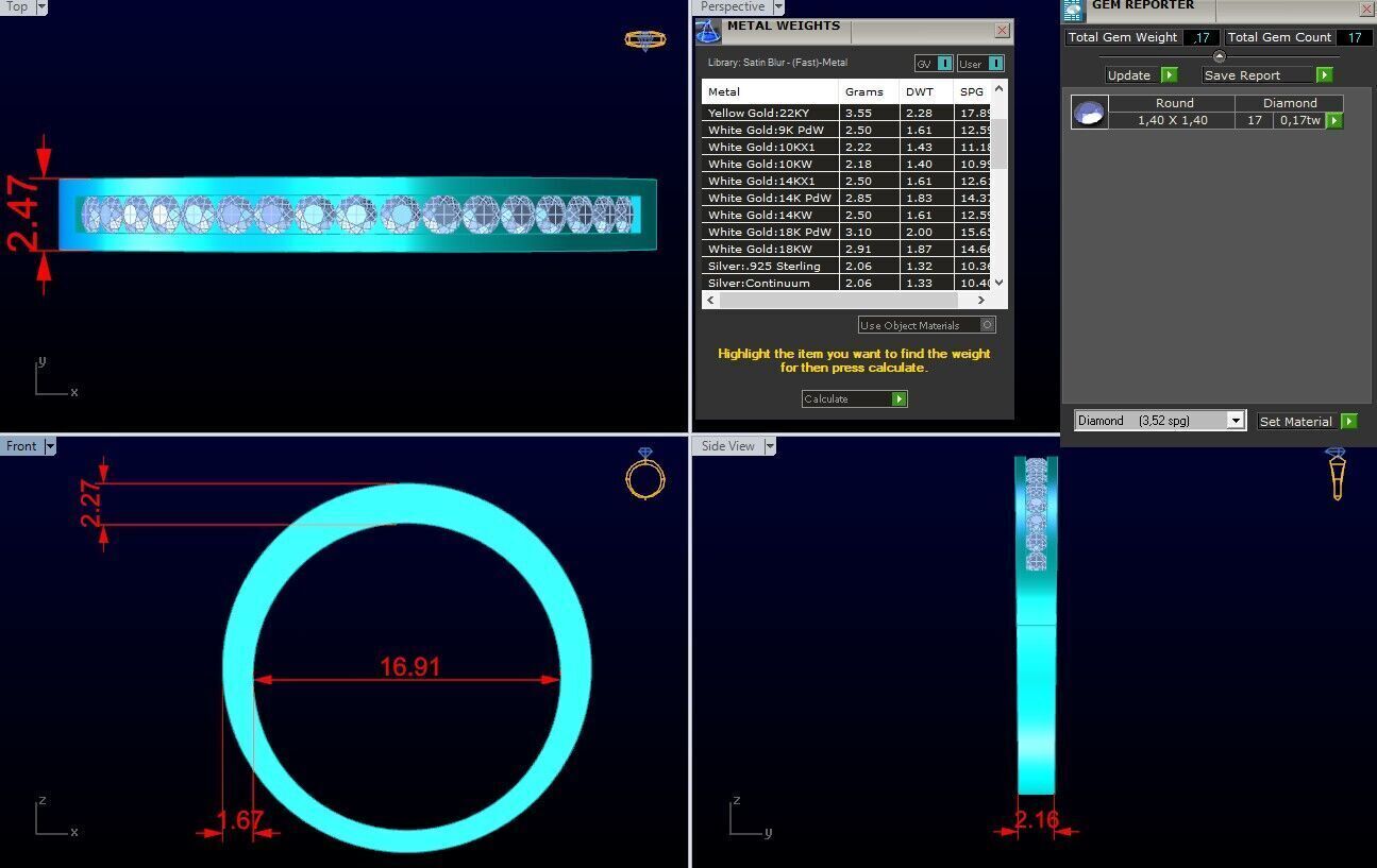Diamond Ring - Womens Rings - N725223 3D print model_8