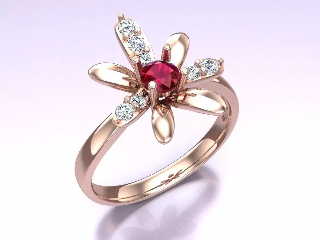 Diamond Ring - Womens Rings - N725300 3D print model_0