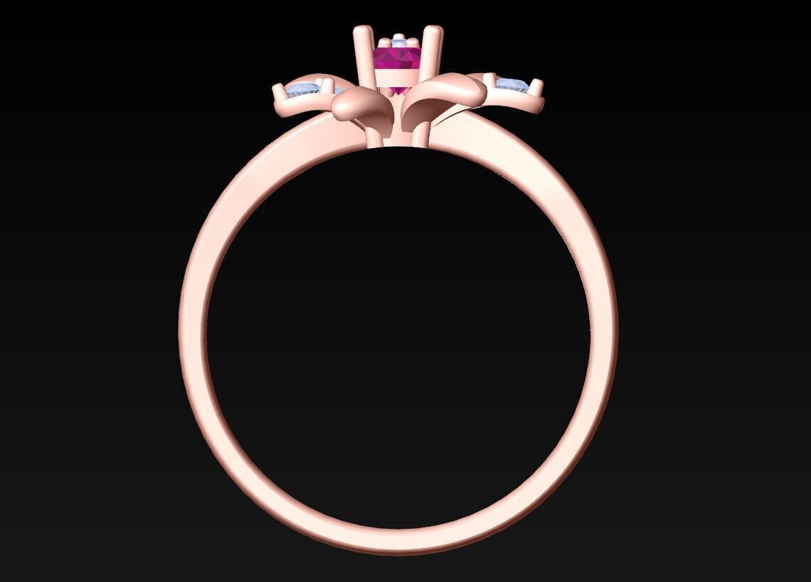 Diamond Ring - Womens Rings - N725300 3D print model_5