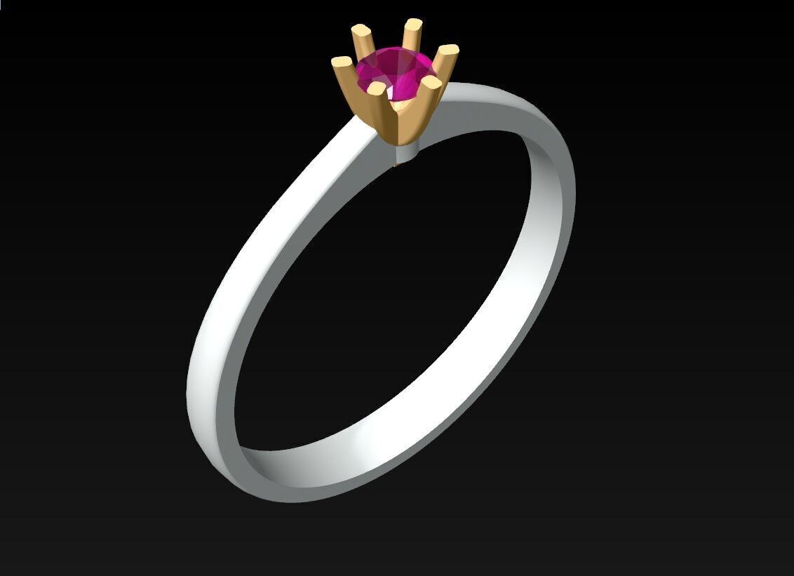 Diamond Ring - Womens Rings - N725329 3D print model_3