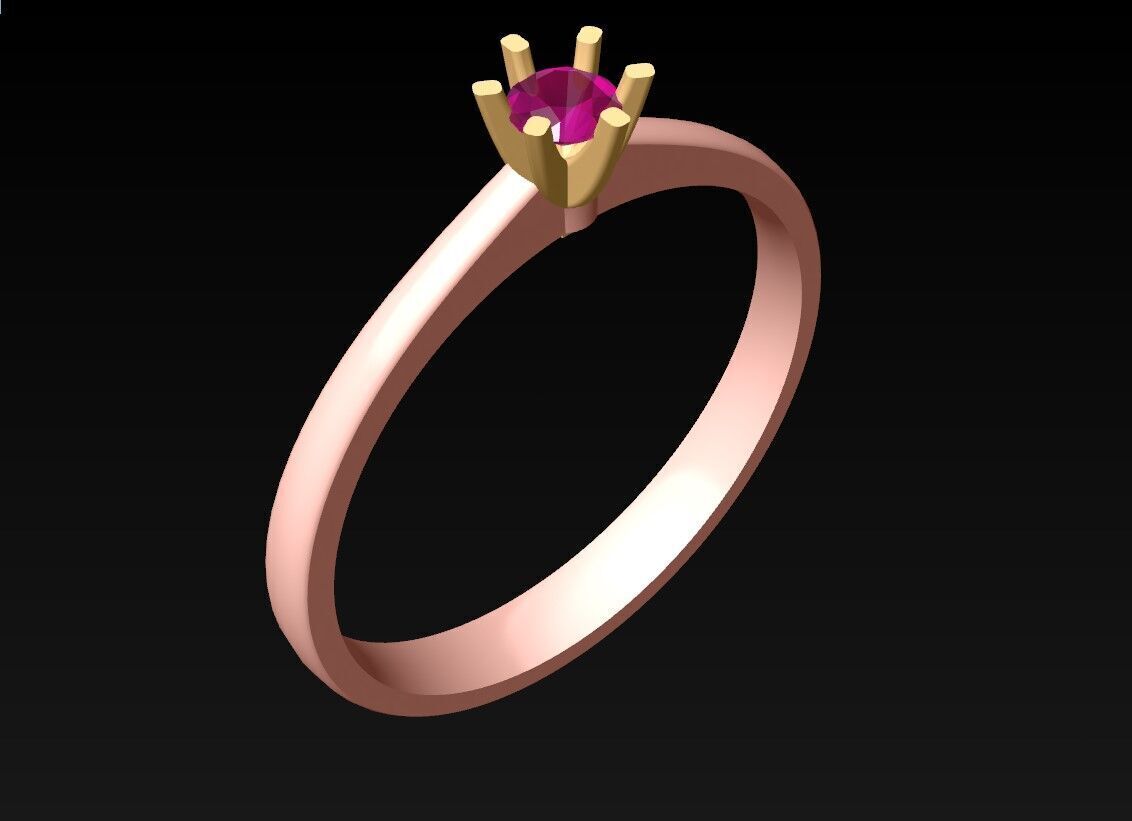 Diamond Ring - Womens Rings - N725329 3D print model_1