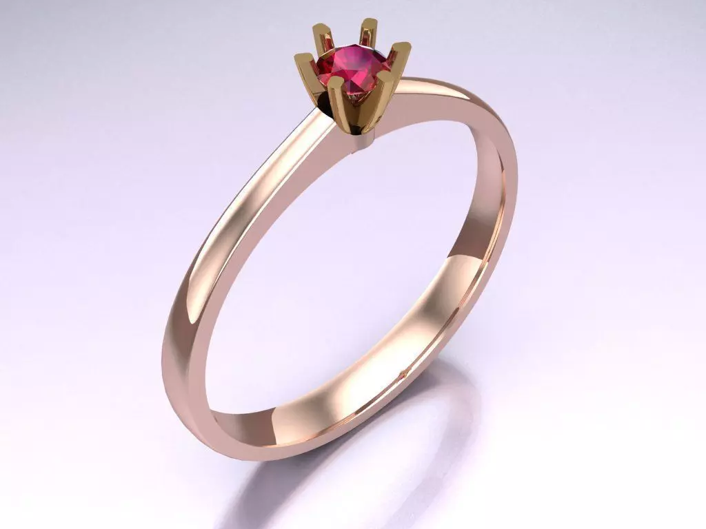 Diamond Ring - Womens Rings - N725329 3D print model_0