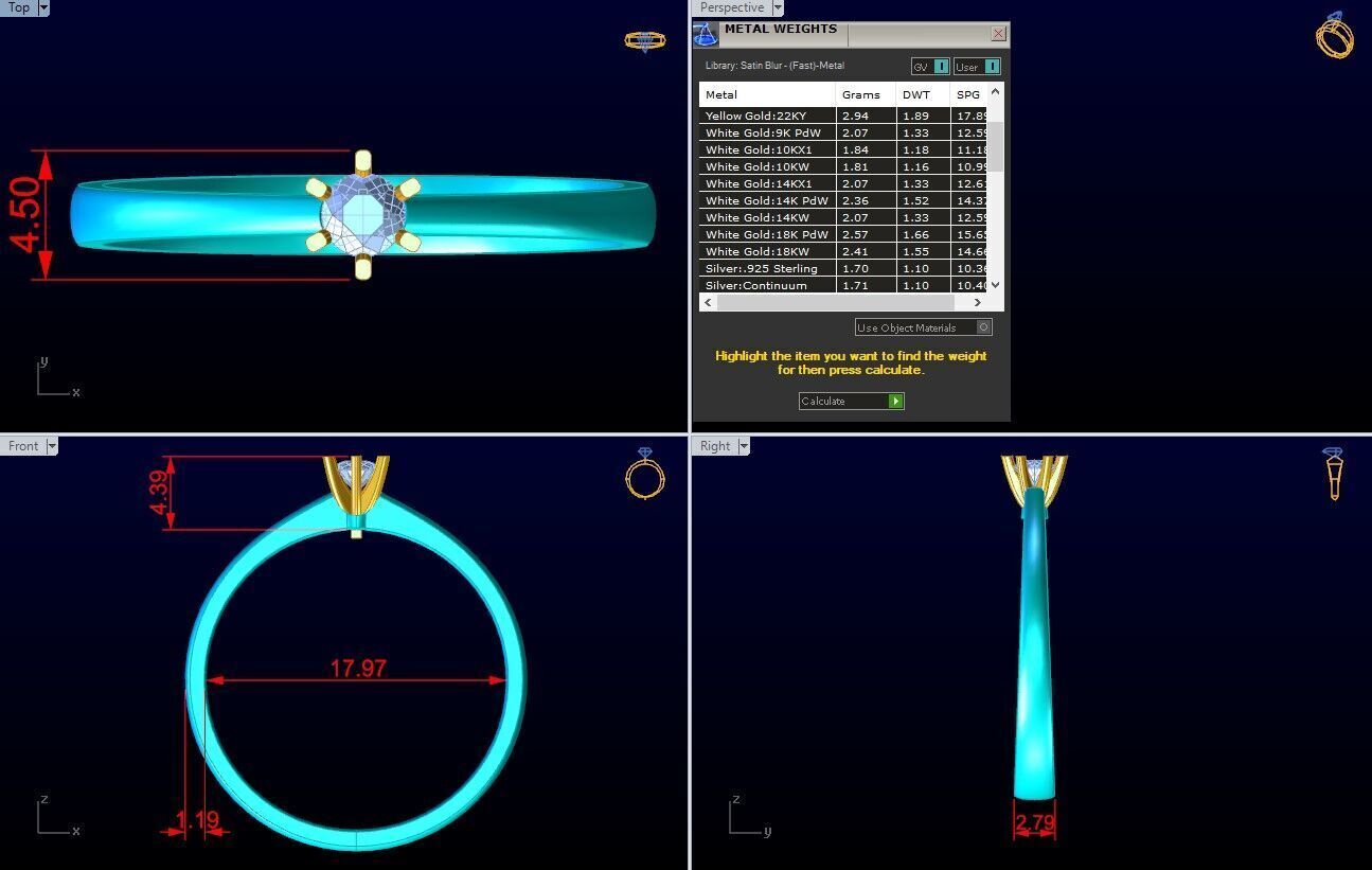 Diamond Ring - Womens Rings - N725329 3D print model_8