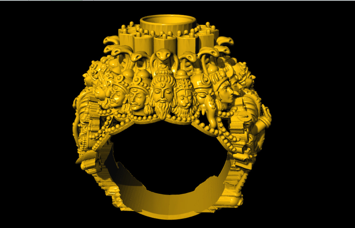 Das Avatar 3D Ring 3D print model_8
