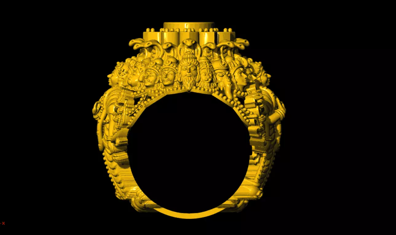 Das Avatar 3D Ring 3D print model_0