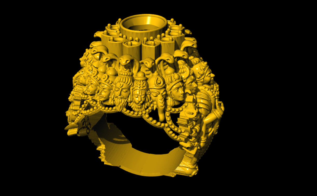 Das Avatar 3D Ring 3D print model_4