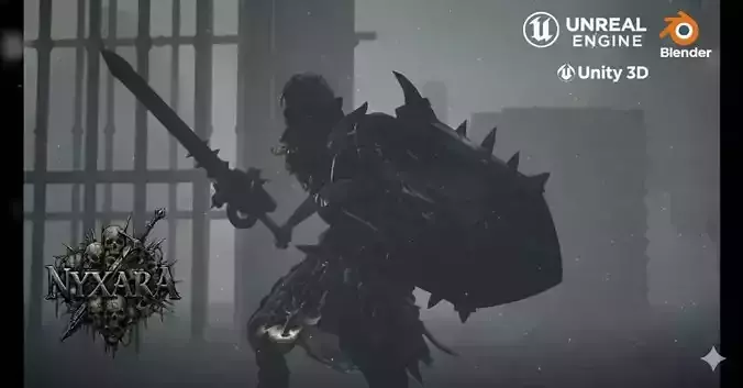 Nyxara Queen Of Dark Shadows UE5 Unity3D