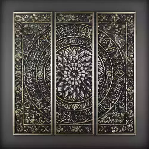 Picture Frames Low-poly 3D model