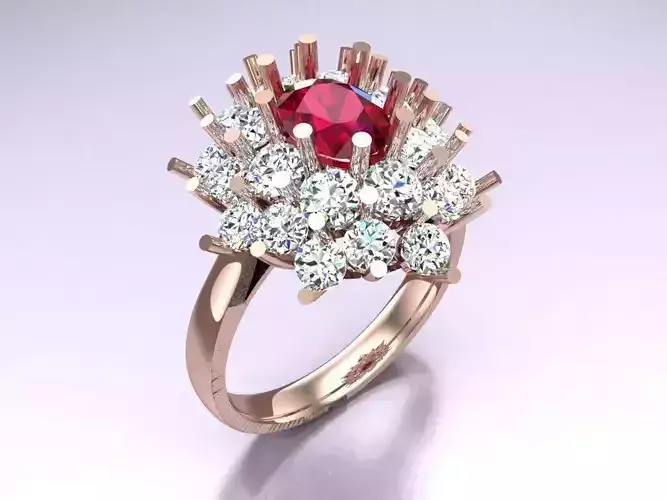 Oval stone ring - Womens  Rings - N726756