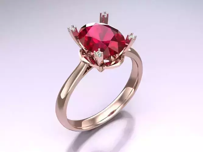 Oval stone ring - Womens  Rings - N726943