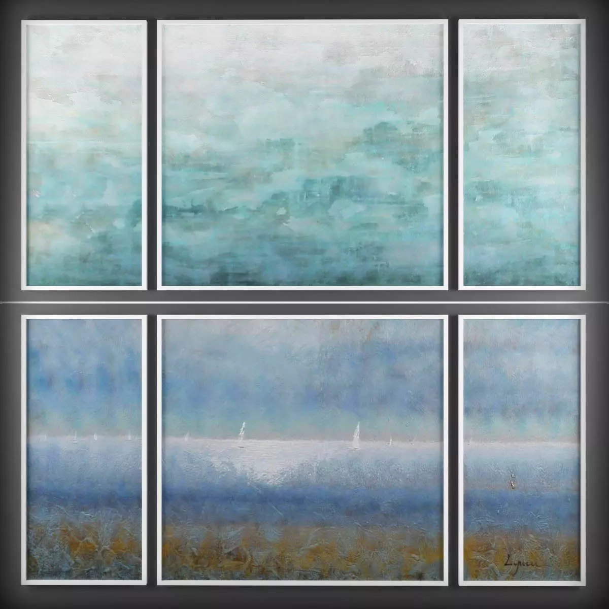 Picture Frames Low-poly 3D model_0