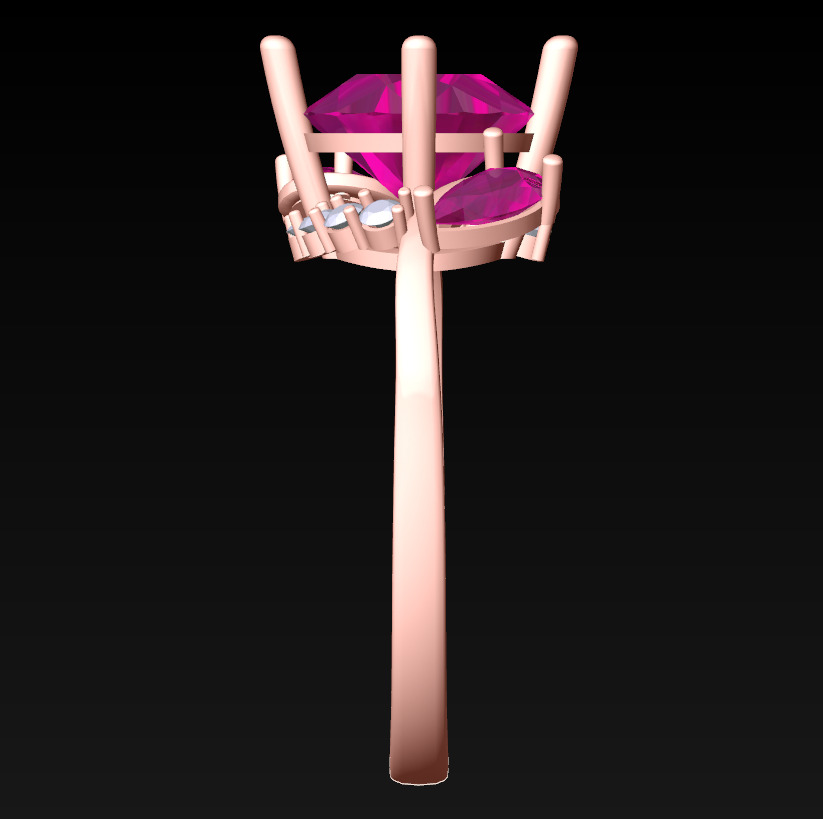 Diamond Ring - Womens Rings - N629905 3D print model_6