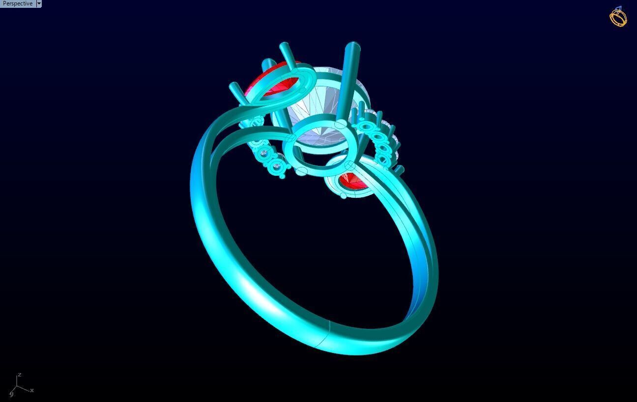 Diamond Ring - Womens Rings - N629905 3D print model_7