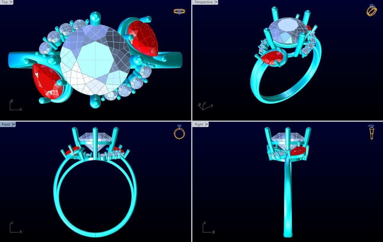 Diamond Ring - Womens Rings - N629905 3D print model_10