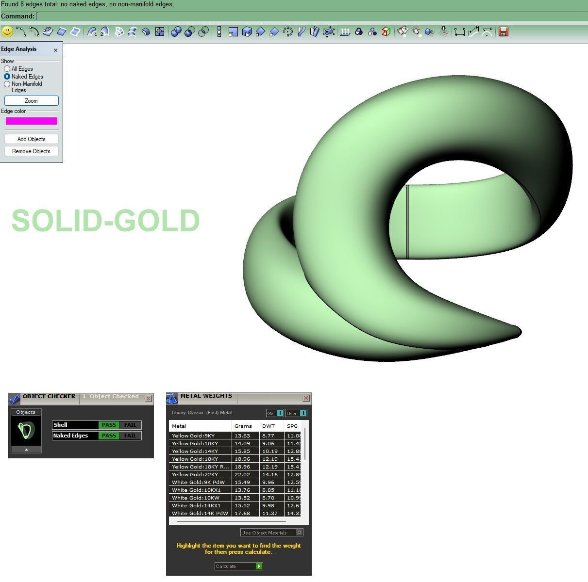 Velora Twist Gold Diamond Ring 3D print model_12