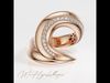 Velora Twist Gold Diamond Ring 3D print model_1