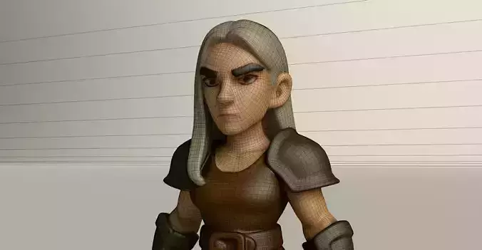 Stylized Game Ready Human Character Rigged named Lira