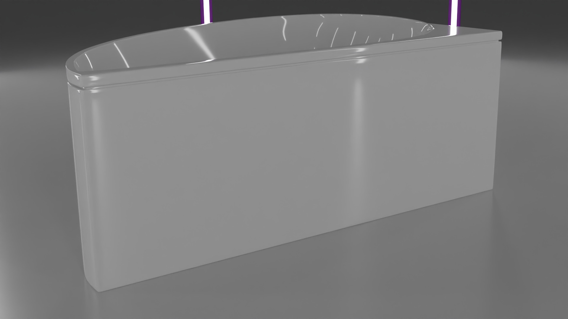 Corner bath real based avokd1-1600x775x643mm Low-poly 3D model_17