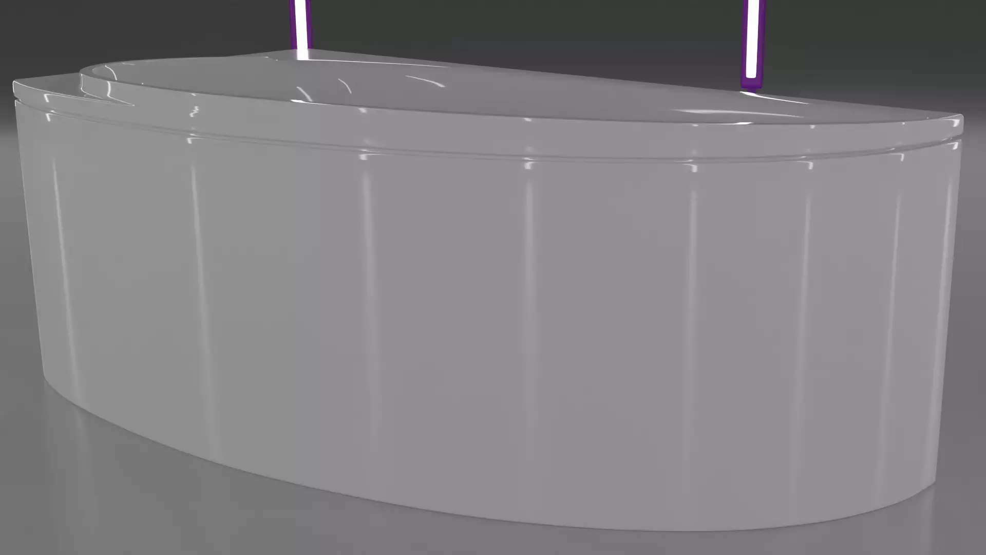 Corner bath real based avokd1-1600x775x643mm Low-poly 3D model_0