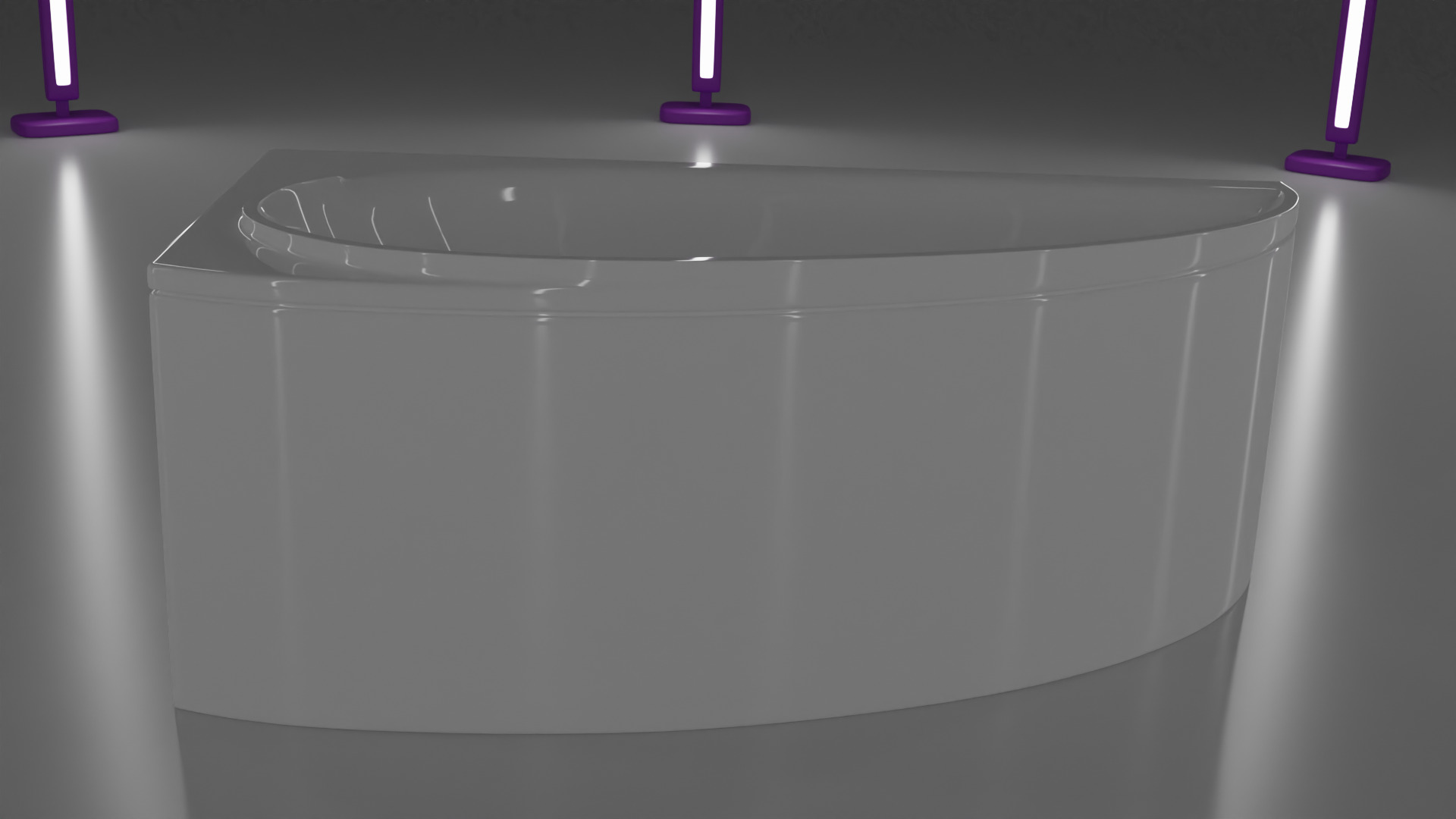 Corner bath real based avokd1-1600x775x643mm Low-poly 3D model_22