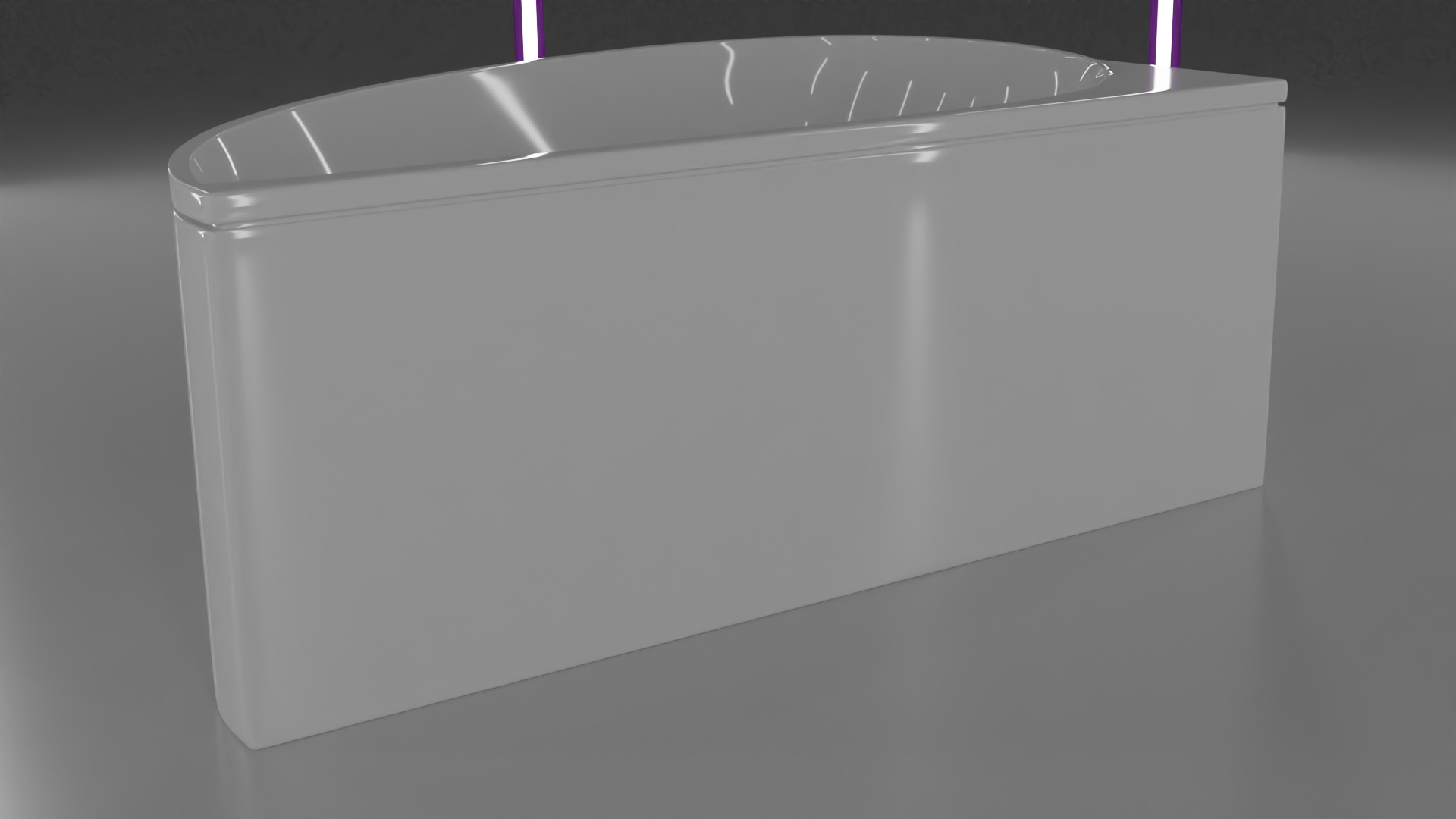 Corner bath real based avokd1-1600x775x643mm Low-poly 3D model_18