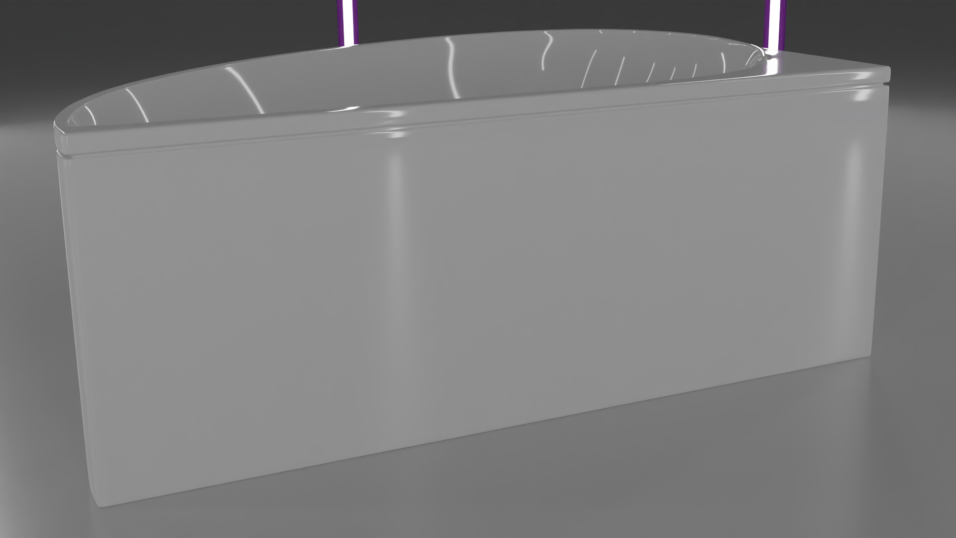 Corner bath real based avokd1-1600x775x643mm Low-poly 3D model_8