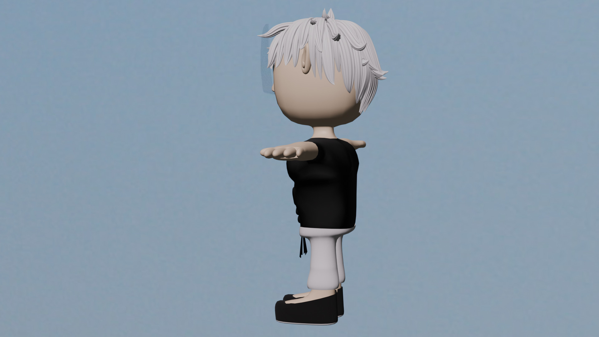 Gojo Satoru Chibi 3D model_3