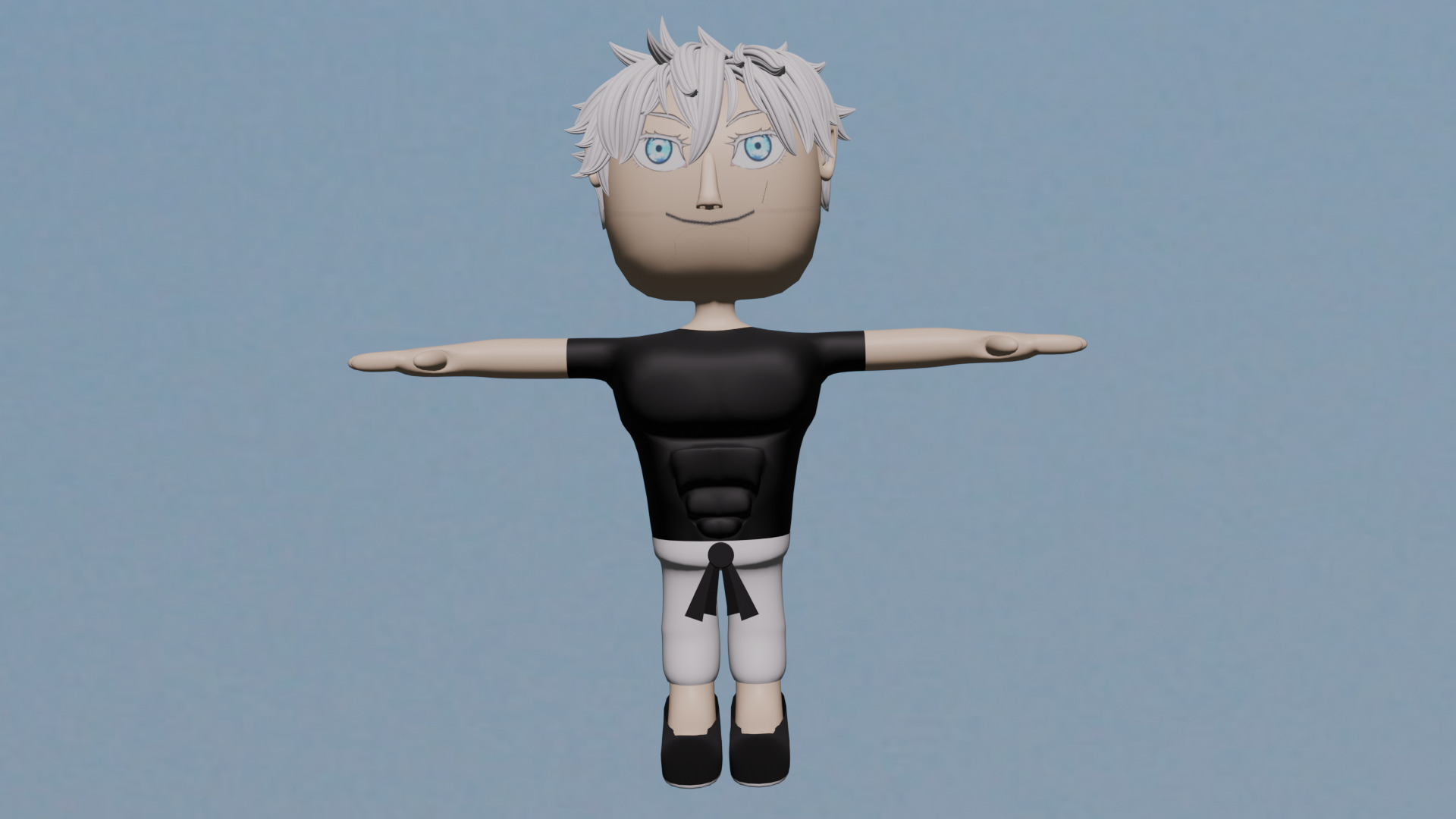Gojo Satoru Chibi 3D model_2