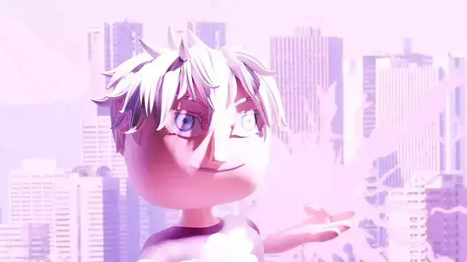 Gojo Satoru Chibi 3D model Gojo Satoru Chibi 3D model