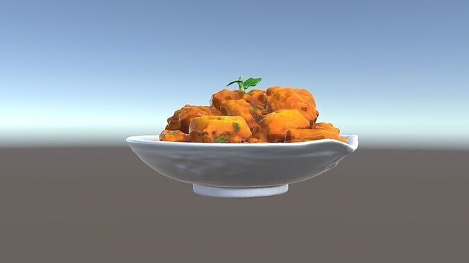 Delicious Curry Dish Model Pack Low-poly 3D model 5