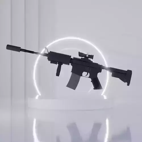GUN Black Rifle  3D model